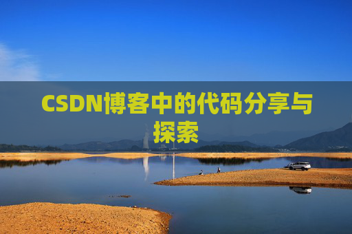 CSDN博客中的代码分享与探索